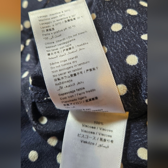 Sinequanone Navy Polka Dot Women's Top - Picture 7 of 7